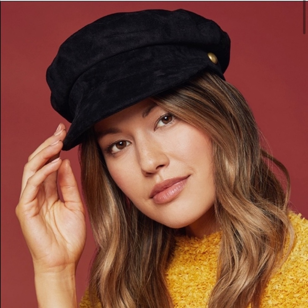 NWT Lack of Color black faux suede Lola Cap